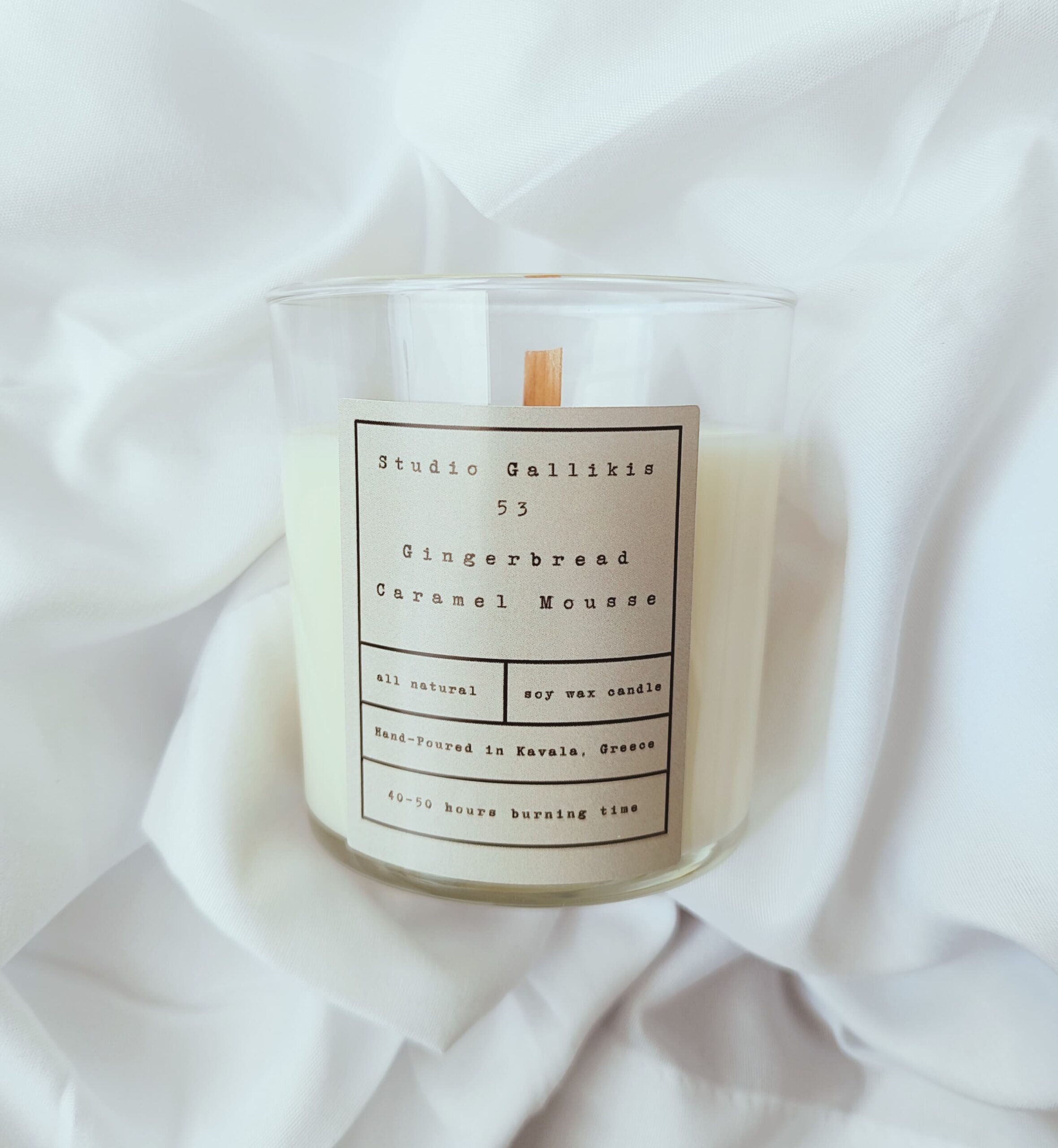 Αρωματικό Κερί Σόγιας Gingerbread Caramel Mousse 240gr